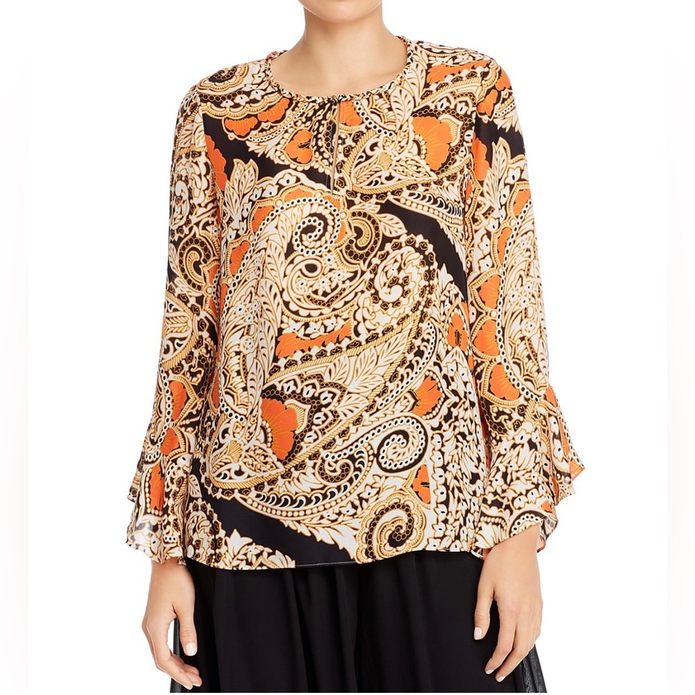 NEW KOBI HALPERN SILK TOP